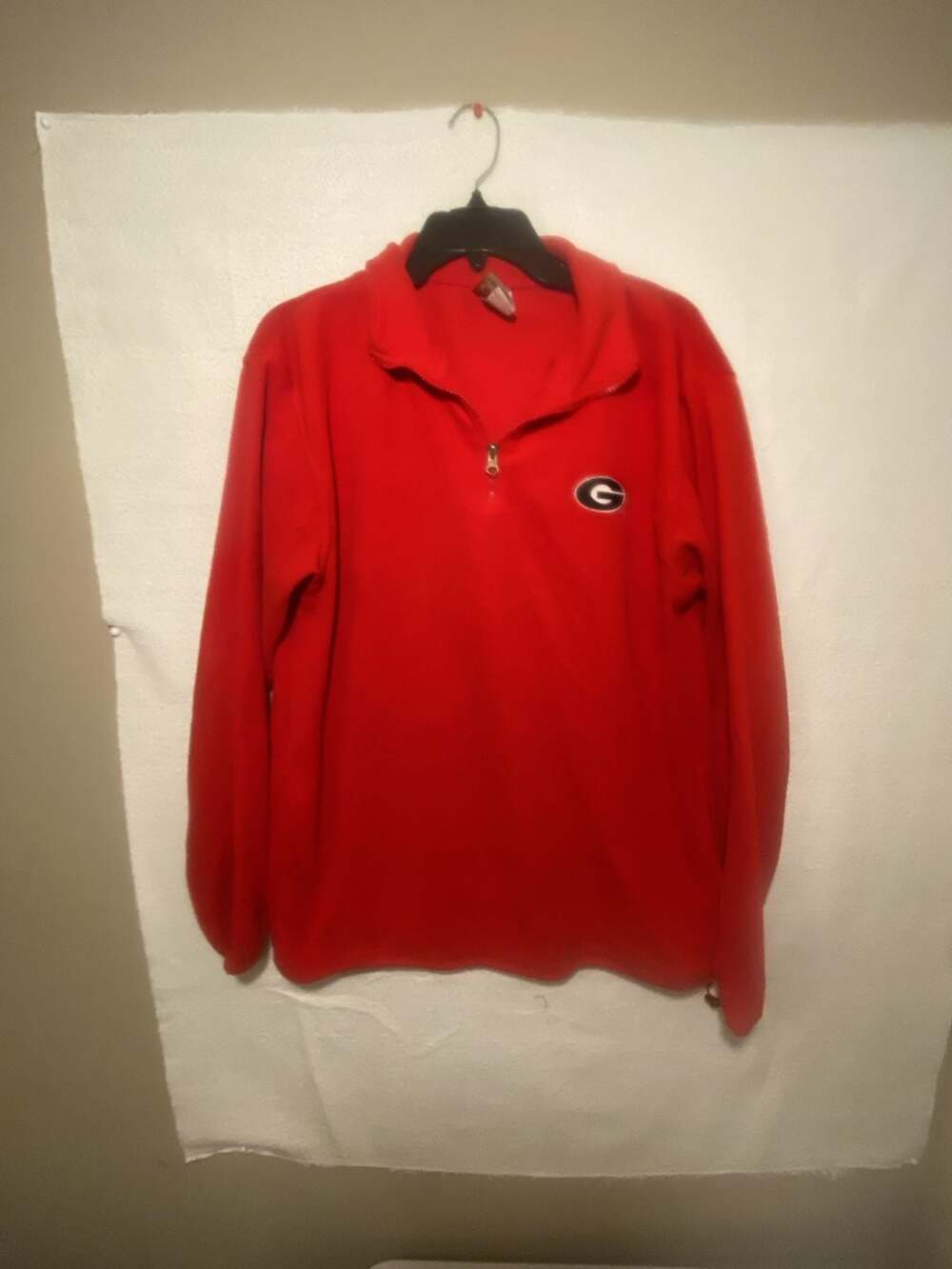 Red Oak Sportswear Georgia Bulldogs 1/4 Zip Fleece Pullover